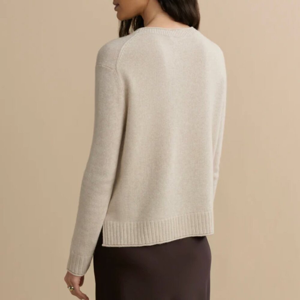 Classic Jenni Kayne Everyday Sweater XSmall/Small Oatmeal Cream Casual Quiet Lux - Picture 4 of 7